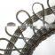 Vintage Gorgeous Round Black Rattan Wicker Wall Mirror