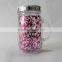Hot sale double wall plastic mason jar with PVC insert