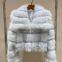 New Imported Fox Fur Striped Fur Coat, Women's Short Lace Lace Slimming Lapels Fur Coat