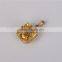 Pendant with fashion design 10 K yellow gold different types of crystal pendant chains jewelry
