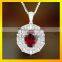 Shiny zircon fashion pendant part top quality pendants for jewelry making