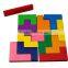 Customized Tetris Maze Game Wooden Educational Toy Tetris Traditional Classical Wooden Toys
