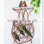 LC-86732 Unique home decoration iron metal wire wine racks