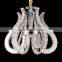 2016 Zhongshan manufacturer Nice luxury modern crystal pendant lamp led chandelier clamp arm chandelier, hanging lamp for hotel