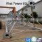3-leg tubular wifi communication towers