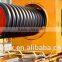 colored yellow plastic corrugated pipe