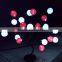 Colorful RGB Tone Globe LED Cotton Ball String Light For christmas outdoor string lights