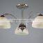 3 heads industrial semispherical matte glass ceiling light with Edison bulb Quality Popular