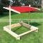Outdoor garden Wooden kids sandbox with adjustable canopy for children HL-B-15001                        
                                                Quality Choice