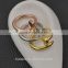 Fantasy design twisted nail rings discount rose gold rings