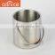 Top Selling Portable Moving Ice Bucket/mental Stainless Steel Ice Cooler With Rack&lid/ Wine Cooler Pail