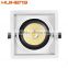 CE listed single head high quality light fixture 30w aluminum low strobe led cob grille light with 3 years warranty