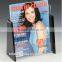 fashion A4 size acrylic magazine holder with one pocket