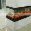 3 sided imitation embedded electric fireplace