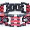 Wholesale 2015 the Best Selling Innovative Products Biker Chain Bracelet for Men/ Red And Black Color Motorcycle Chain Bracelet
