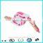 1m retractable flat 2 In 1 USB Cable for Mobile Phone