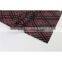 Popular plaid design bronzed interlock jacquard double knit fabric