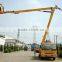 Small Truck mounted hydraulic articulated boom lift equipment for repairing