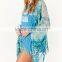 Summer Casual for Ladies' sublimation print Chiffon kimono cardigan - SYK15195