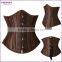 Wholesale Fashion Women Bodysuits 12 Steel Boned White Long Steampunk Corset                        
                                                Quality Choice