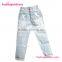 Dropship damage bulk light blue wholesale jeans for ladies