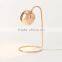 11.23-3 a slender profile and an open base Small space style Scoop Table Lamp perfect for perching over a pencil cup