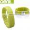 ODM latest silicone rubber pedometers band bluetooth fitness band