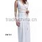 White sexy greek goddess dress princess costume for adult