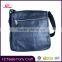 Promotion blue leather shoulder bag men for bag designs