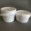 white plastic PP cosmetic jar