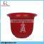 China Wholesale Beautiful Logo Printed Plastic Concrete Flower Pot