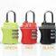 Digital combination luggage security TSA lock/3-dial combination luggage TSA padlock/3 digit combination travel bag TSA Lock