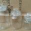 Functional Storage Different Pattern And Size Clip Top Glass Canister