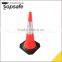 Unique Design Black PVC 49*49CM Base Road Cones Suppliers