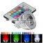 3W E27/GU10/E14/E27 16 Color LED RGB Magic Light Bulb+IR Remote Control CJ-RGBSD-001