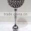 Iron & Glass Crystal Round Cup Votive Tealight T-Light Candle Holder