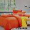 Hot sale 100% microfiber polyester plain dyed peach skin comforter sets