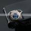 Special Valentine gift round cut sapphire cubic zirconia ring , 18k white gold plated finger ring