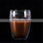In stock! Hand-made Heat resistant Double wall borosilicate glass cup with lid wholesale