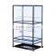 Pawhut 54"H Black/White Bird Flight Cage Stand