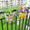 XY1101 Metal hanging flower pot balcony tub Pot Hook Hanging Buckets window box wall hanging planter