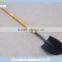 S518 Brazil Round Nose Long Wooden Handle Shovel