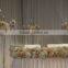 Wedding Floor Candelabra with Crystal Ball 7 Light For Church Wedding Decoration