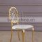 Rose gold flower shaped chair wedding chair