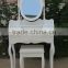 Modern Style White Wooden Dressing Table with Stool and Mirror? K/D dresser