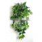 Green artificial plant leave vines wholesale for garden wall decoration