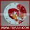 special home sublimation blank glass wall clock for dye sublimation use