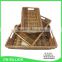 Handmade wicker woven pantry storage basket