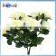 Factory wholesale fake flower,home or wedding decoration rose flowers artificial bouquet, silk flowers artificial wall