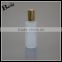 alibaba best sellers high quality cosmetic perfume bottle glass 100ml frosted glass spray bottle with golden metal pump sprayer